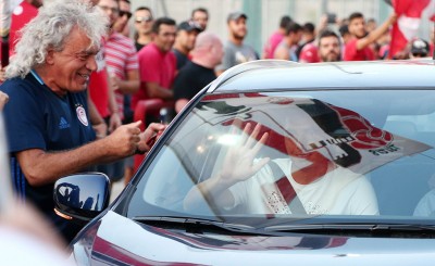 Η υποδοχή στον Όσκαρ Καρντόσο στο Καραϊσκάκη