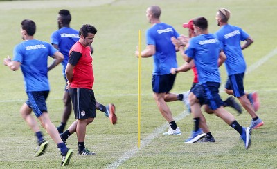 Η τελευταία προπόνηση του Σίλβα με τον Ολυμπιακό