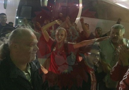 Και ο Κουντούρης στην υποδοχή των κοριτσιών!