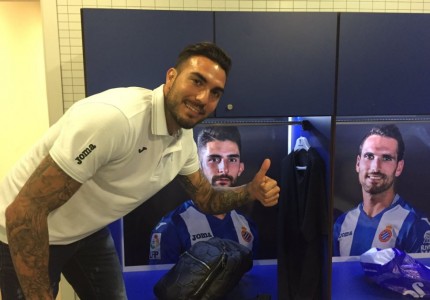 Η πρώτη φωτό του Ρομπέρτο στο γήπεδο της Εσπανιόλ!