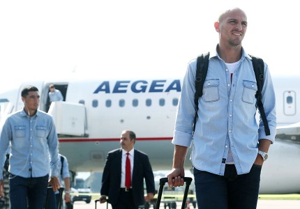 Έφτασε ο Ολυμπιακός (photos)