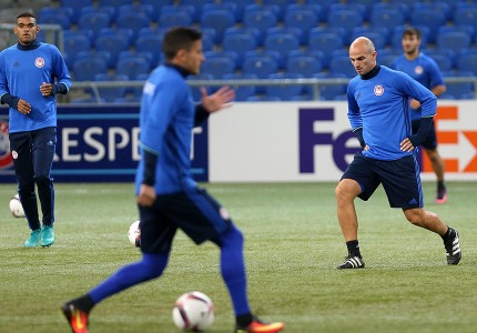 Η προπόνηση στην Astana Arena (photos, video)