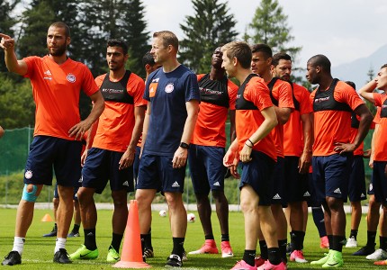 Εικόνες από την προπόνηση