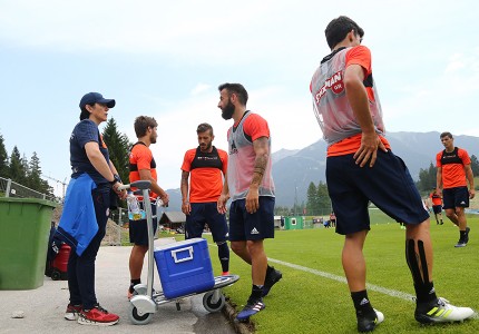 Εικόνες από την προπόνηση