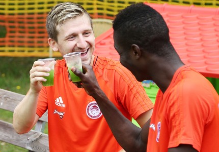 Εικόνες από την προπόνηση