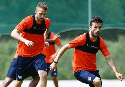 Εικόνες από την προπόνηση