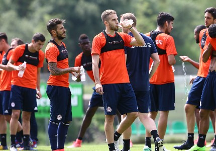 Εικόνες από την προπόνηση