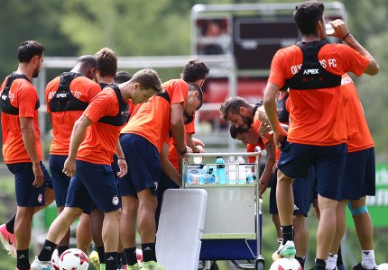 Εικόνες από την προπόνηση