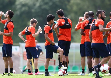 Εικόνες από την προπόνηση