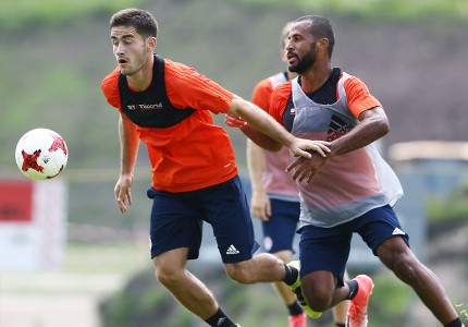 Εικόνες από την προπόνηση