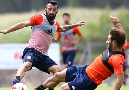 Εικόνες από την προπόνηση