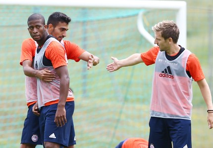 Εικόνες από την προπόνηση