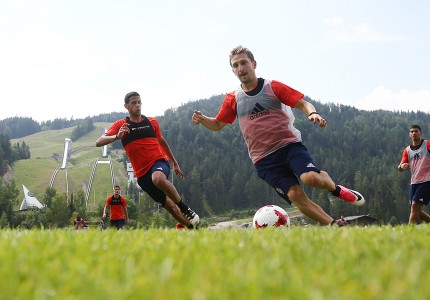 Εικόνες από την προπόνηση