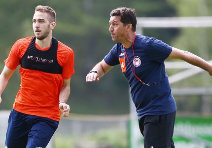 Εικόνες από την προπόνηση