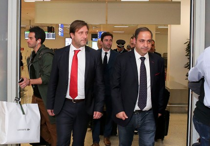 Εικόνες από την άφιξη Μαρτίνς