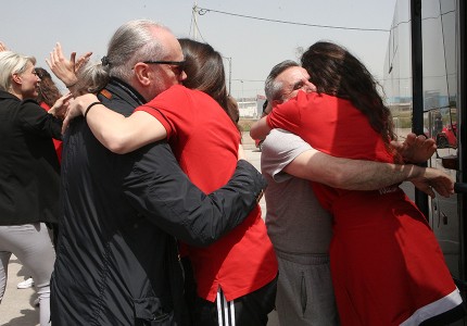 Εικόνες από την υποδοχή στο Ρέντη