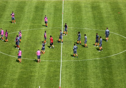 Η πρωινή προπόνηση σε εικόνες (photos)