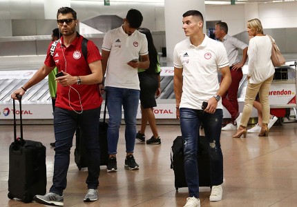 Έφτασε στο Βέλγιο ο Ολυμπιακός! (photos)