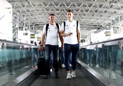 Έφτασε στο Βέλγιο ο Ολυμπιακός! (photos)