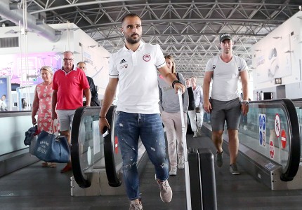 Έφτασε στο Βέλγιο ο Ολυμπιακός! (photos)