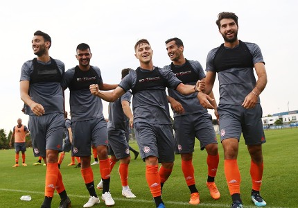 Η απογευματινή προπόνηση σε εικόνες (photos)