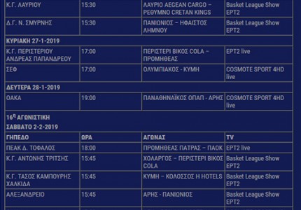 Το «ερυθρόλευκο» πρόγραμμα στο πρωτάθλημα (photos)