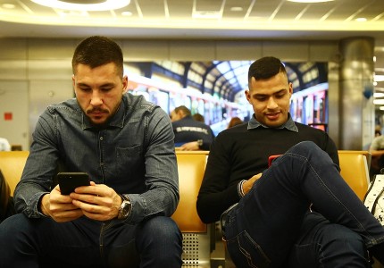 Η αναχώρηση του Ολυμπιακού... (photos)