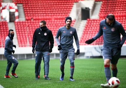 Με αρκετό κρύο η προπόνηση (photos)