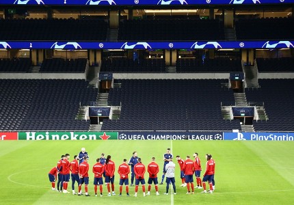 Η προπόνηση στο «Tottenham Hotspur Stadium»