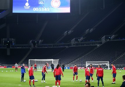 Η προπόνηση στο «Tottenham Hotspur Stadium»