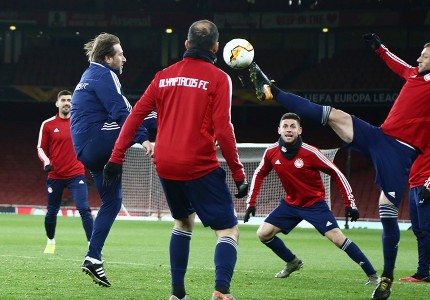 Εικόνες από την προπόνηση στο Λονδίνο