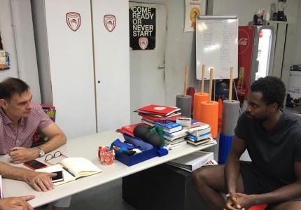 Στο ΣΕΦ ο Ζαν-Σαρλ, τα είπε με Μπαρτζώκα, Σπανούλη (photos)