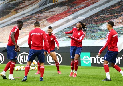 Η προπόνηση του Ολυμπιακού σε «κλικ»