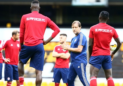 Η προπόνηση του Ολυμπιακού σε «κλικ»