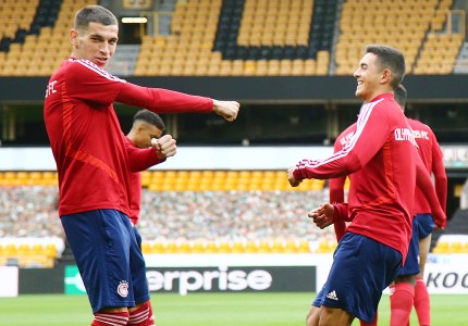 Η προπόνηση του Ολυμπιακού σε «κλικ»