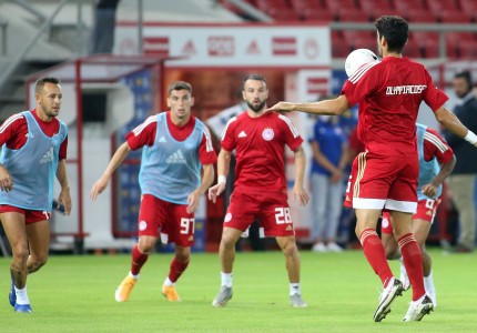 Το ζέσταμα του Ολυμπιακού