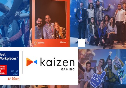 «H Κaizen Gaming Best Place to Work 2021»