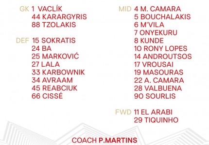 Αγωνία για Εμβιλά, είναι στην αποστολή (photo)