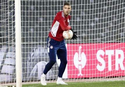 «Κλικ» από την προπόνηση του Ολυμπιακού στο Μπακού