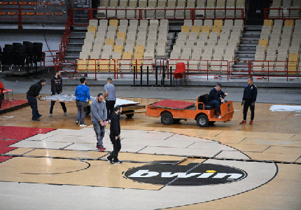 Έτοιμο το ΣΕΦ για τον ευρωπαϊκό τελικό και τη στέψη του Ολυμπιακού! (video, photos)