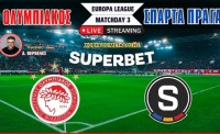 Live Streaming | Ολυμπιακός - Σπάρτα Πράγας σε περιγραφή του Διονύση Βερβελέ