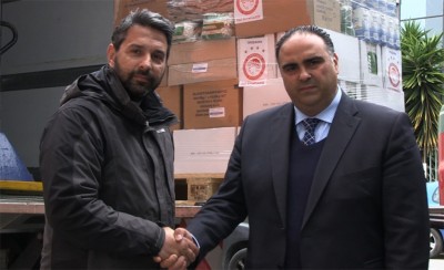 Ο Ολυμπιακός δίπλα στους πολίτες της Σαλαμίνας (video)