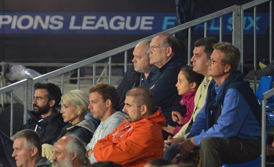 Ο Πρόεδρος στην εξέδρα