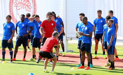 Προπόνηση με τους γυμναστές