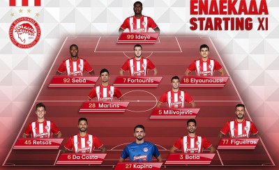 Η 11άδα του Ολυμπιακού