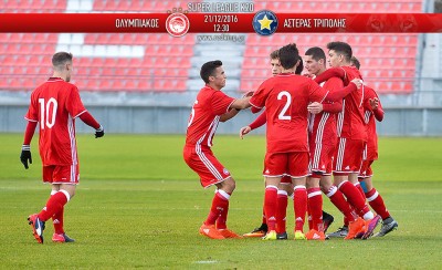 Ολυμπιακός Κ20 - Αστέρας Τρ. Κ20 2-0 (Τελικό)
