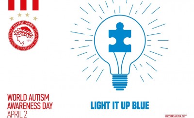 Ο Ολυμπιακός στηρίζει την Παγκόσμια Ημέρα Αυτισμού