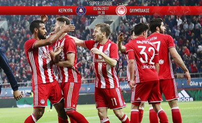 Κέρκυρα-Ολυμπιακός 0-2 (Τελικό)