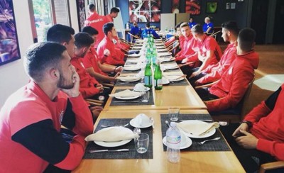 Λίγο πριν την τελευταία προπόνηση