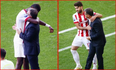 Η αγκαλιά στον κόουτς (photos)